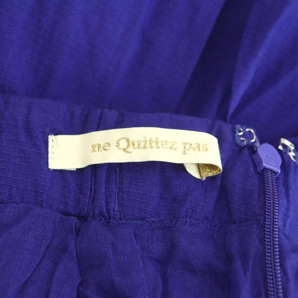 ヌキテパ NE QUITTEZ PAS! 25SS Cotton Dobby Check Tuck Skirt  