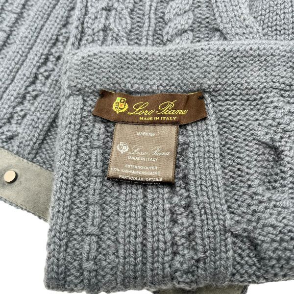 □ ロロピアーナ Loro Piana スヌード ケーブルニット製 ネック