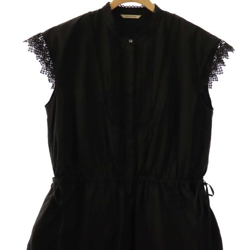 カレンソロジー Curensology コットンレースオールインワン F ブラック