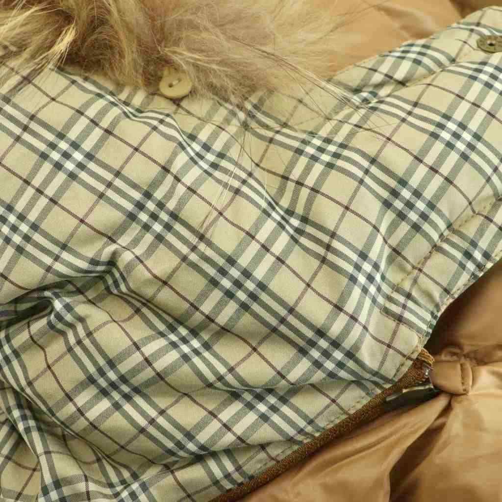 バーバリーブルーレーベル BURBERRY BLUE LABEL ファー付きダウン
