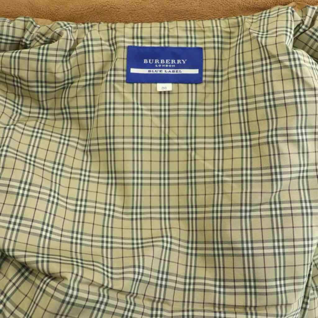 バーバリーブルーレーベル BURBERRY BLUE LABEL ファー付きダウン