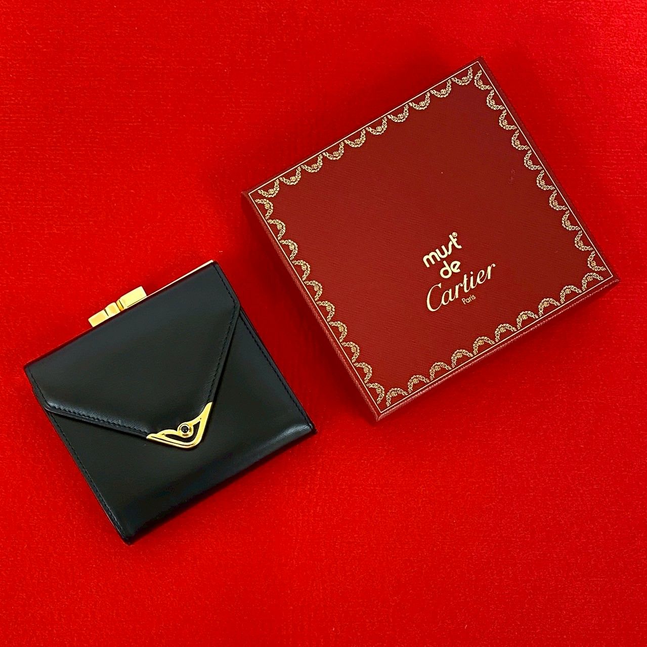 未使用保管品 希少品 箱付き CARTIER カルティエ サファイアライン