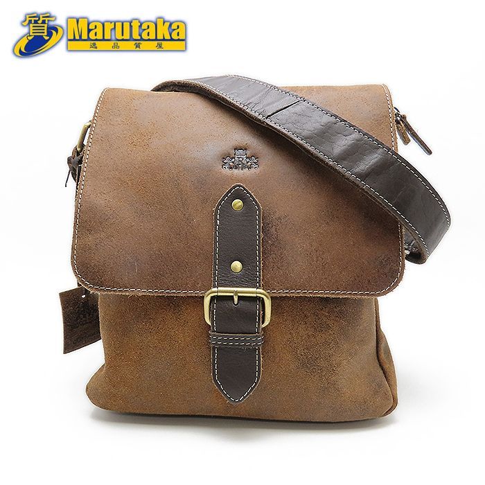 ロワーレン 】ROWALLAN ショルダーバッグ 鞄 かばん ブラウン系 レザー
