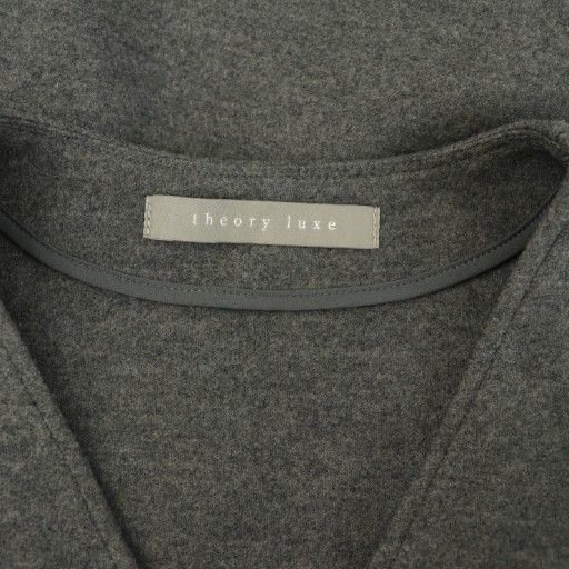 セオリーリュクス theory luxe ウール 長袖ワンピース ロング Vネック
