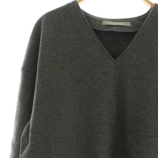 セオリーリュクス theory luxe ウール 長袖ワンピース ロング Vネック