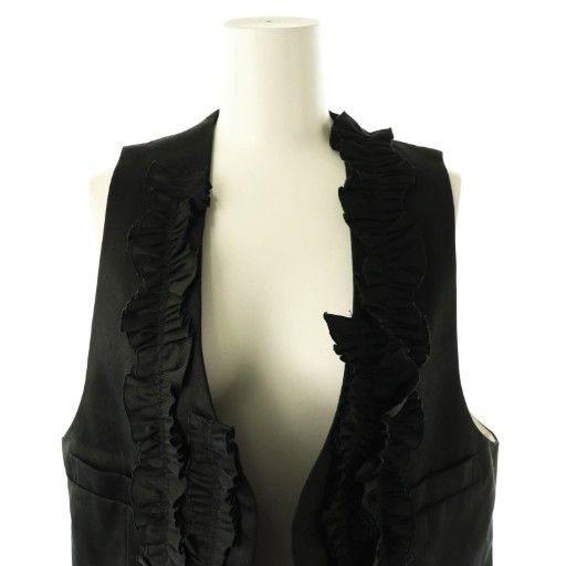 ロドリリオン RhodolirioN Frill Vest フリルベスト ジレ 0 ブラック