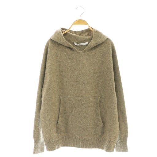 FRAMeWORK フレームワーク　ニットフードプルオーバー　パーカー　ブラウン FRAMeWORK（フレームワーク） ニットパーカー FREE オレンジ