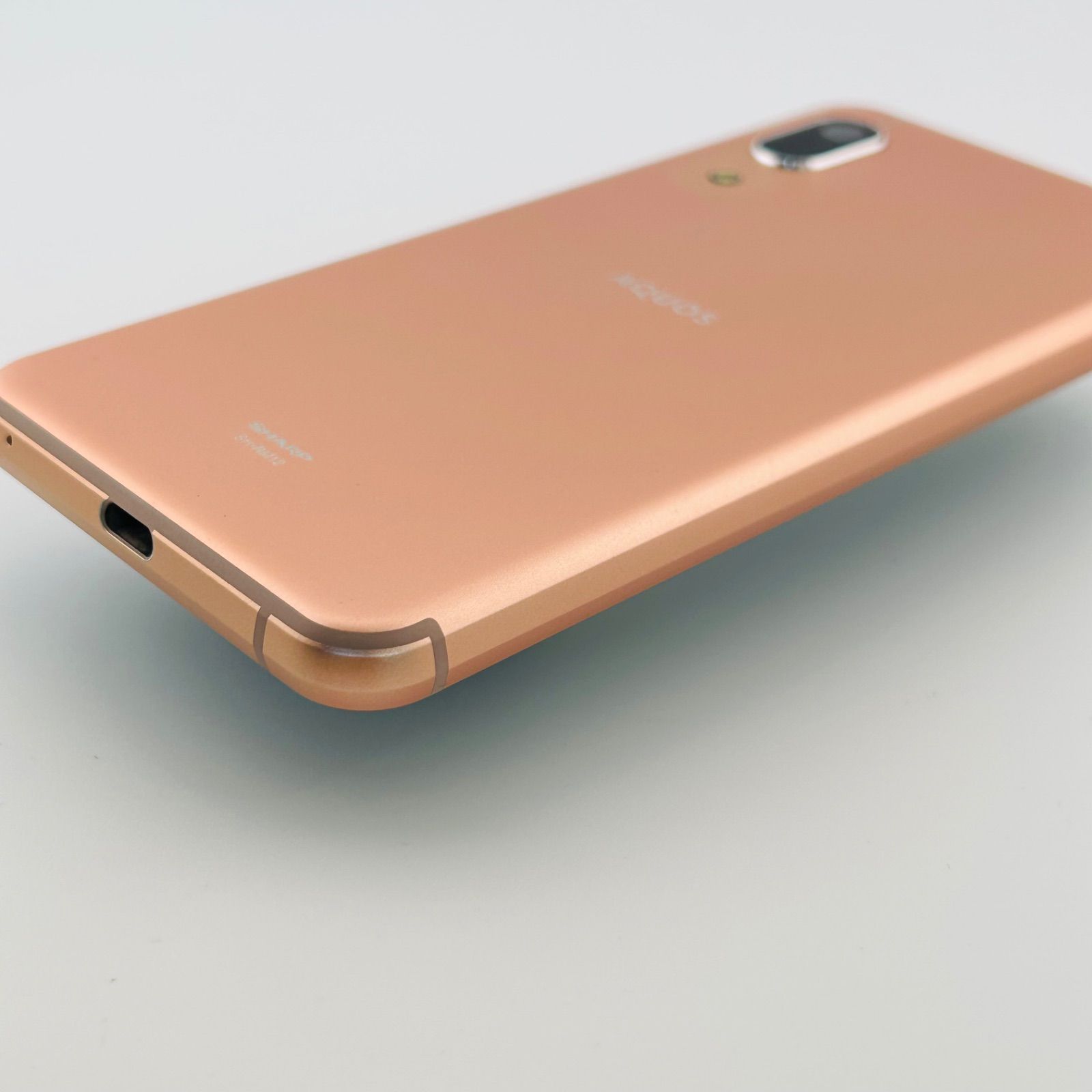 バッテリー良好 AQUOS sense3 lite SH-RM12 64GB ライトカッパー SIM