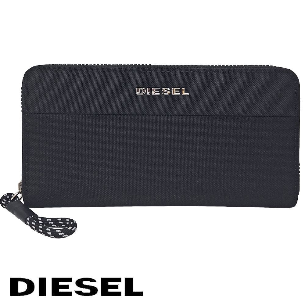 新品】ディーゼル 財布 長財布 ラウンドファスナー ラウンドZIP スリム