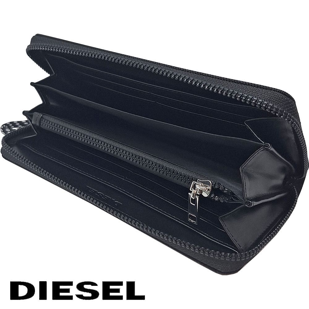 新品】ディーゼル 財布 長財布 ラウンドファスナー ラウンドZIP スリム