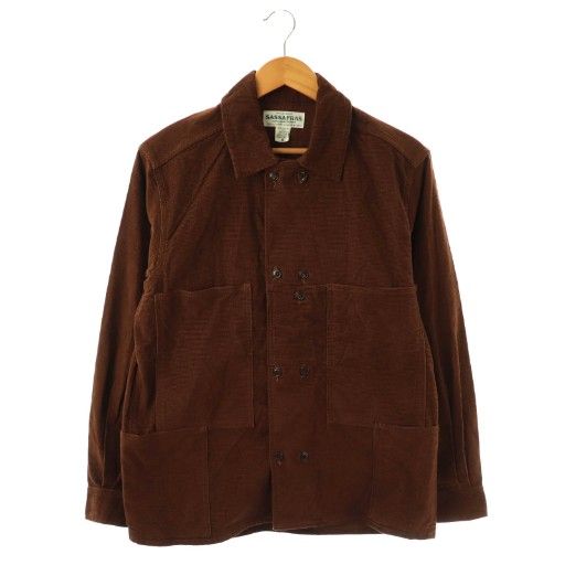 SASSAFRAS シャツジャケット カバーオール ブルゾン ササフラス ササフラス SASSAFRAS カバーオール ジャケット S ブラウン /DO □OS