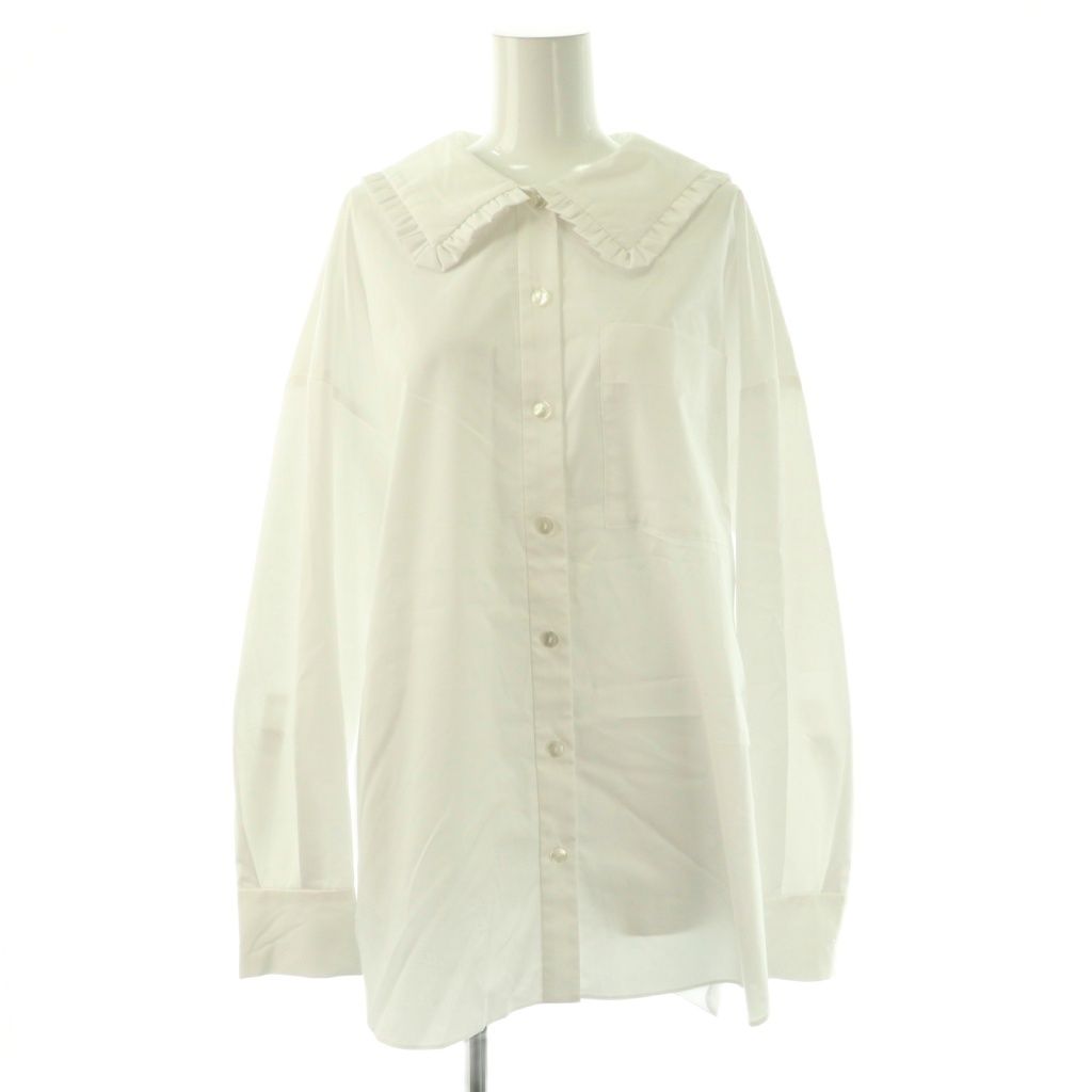 A*!様 enfold ENFOLD FRILL-COLLAR SHIRT ブラ エンフォルド ENFOLD 25AW FRILL-COLLAR SHIRT シャツ ブラウス 38