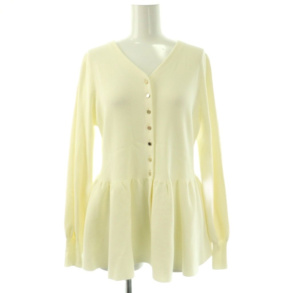 エムプルミエ M-Premier クチュール COUTURE Vネックペプラムニット