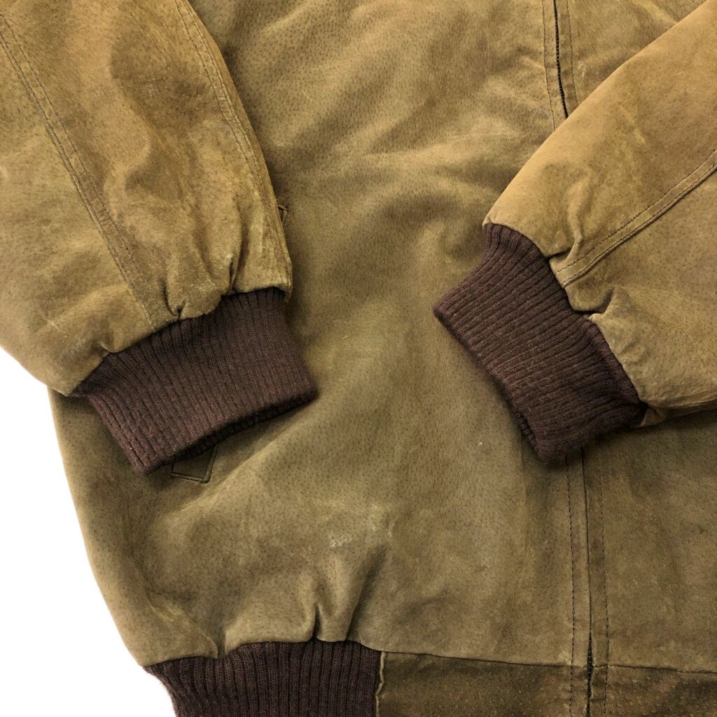 BURKS BAY スエードレザーブルゾンジャケット ブラウン(メンズ M)中古