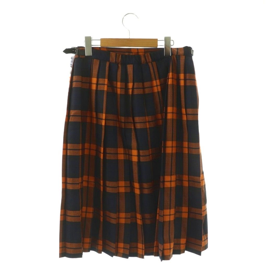 オニール オブ ダブリン O'NEIL OF DUBLIN チェック プリーツ ラップ