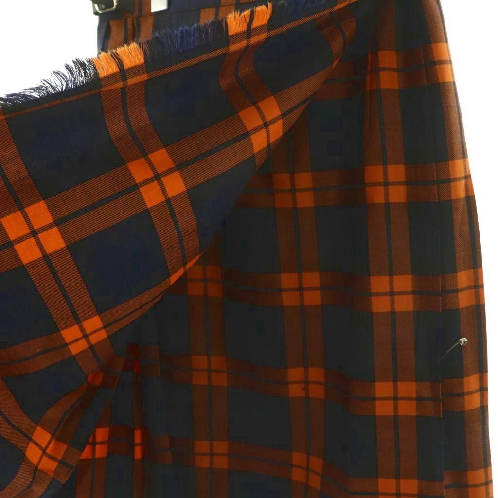 オニール オブ ダブリン O'NEIL OF DUBLIN チェック プリーツ ラップ