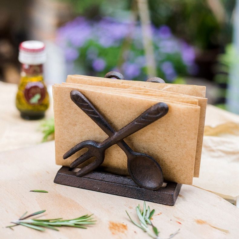 チェコ • アンティーク •ナプキンスタンド ナプキンホルダー ナプキンスタンド 卓上 収納 鋳鉄 収納ホルダー