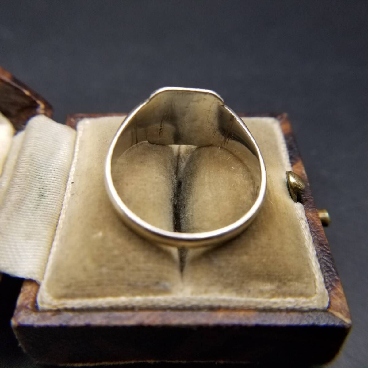 英国 ヴィンテージ JHW社製 レクタングル ステッチ 925 シルバー