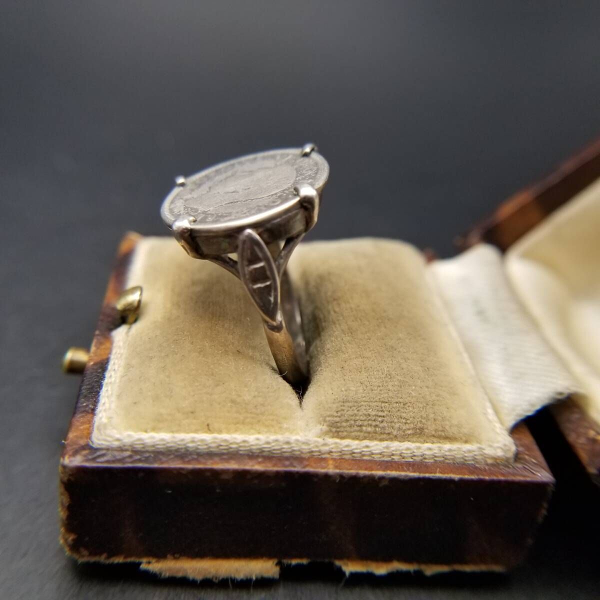 Georgivs VI コインモチーフ 925 シルバー ヴィンテージ リング 銀
