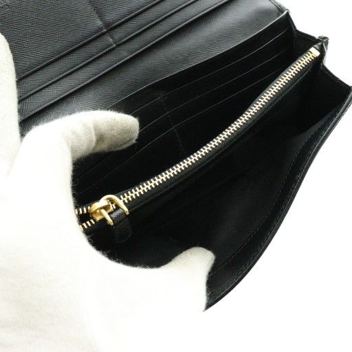プラダ PRADA サフィアーノ・フィオッコ SAFFIANO FIOCCO 長財布 二