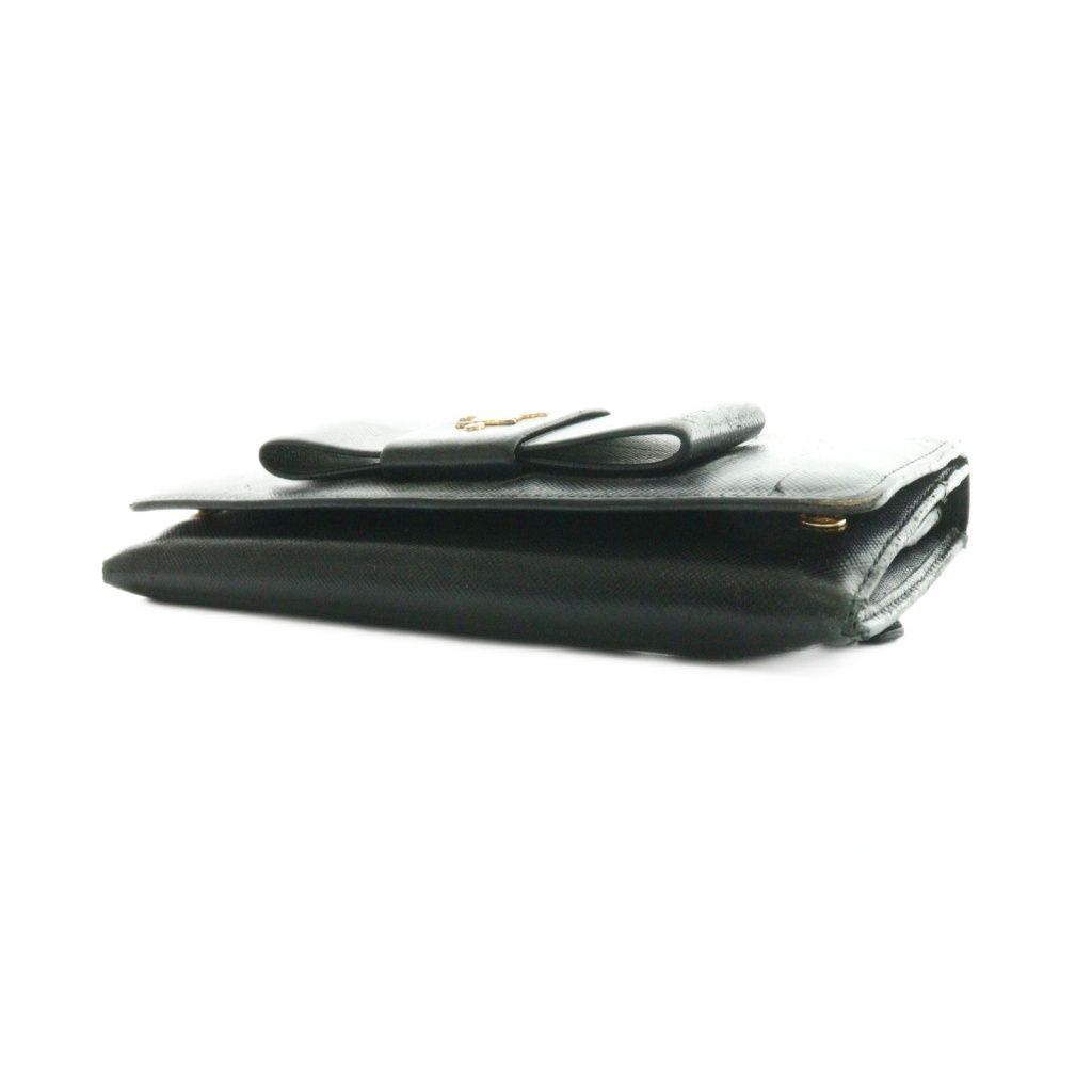 プラダ PRADA サフィアーノ・フィオッコ SAFFIANO FIOCCO 長財布 二