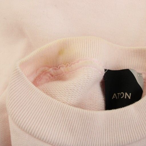 エイトン ATON スウェット トレーナー 00 ピンク 長袖 クルーネック