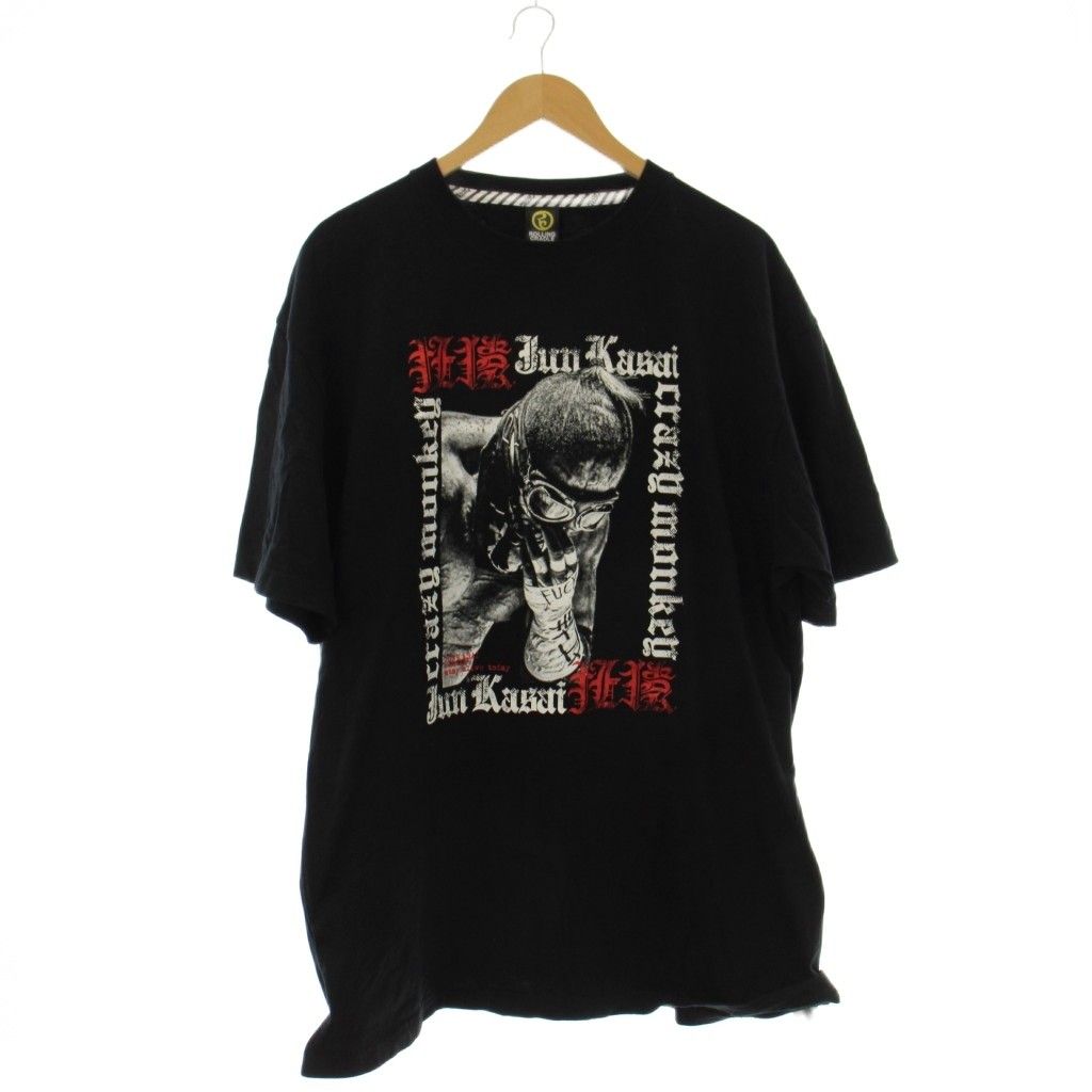 ROLLING CRADLE Tシャツ XXL 黒 半袖 グラフィックプリント ラウンドネック /JP