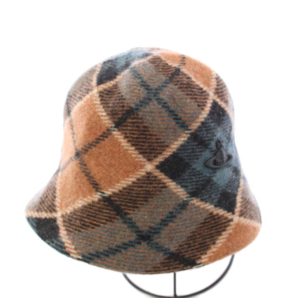 希少 ヴィヴィアンウエストウッド オーブチェック柄キャスケット