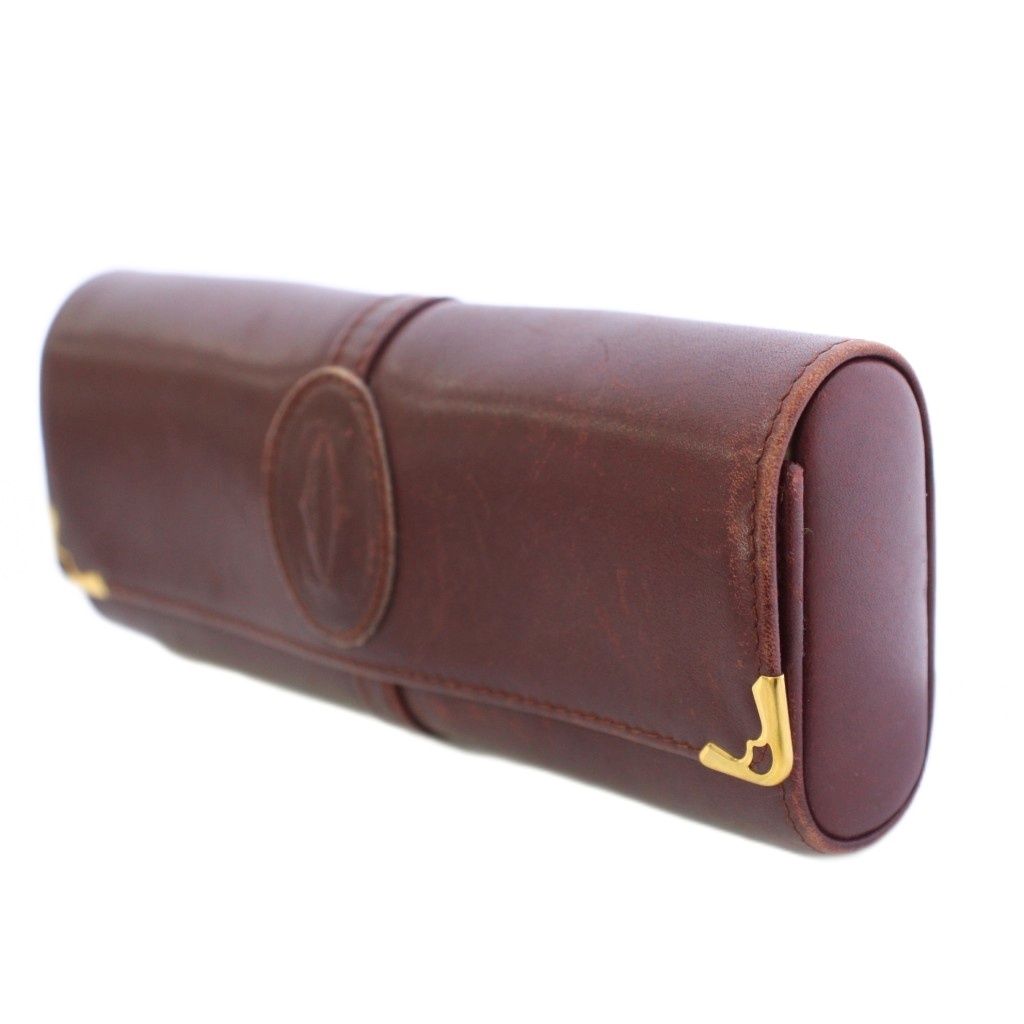 カルティエ Cartier 眼鏡ケース メガネケース 二つ折り ワンカラー