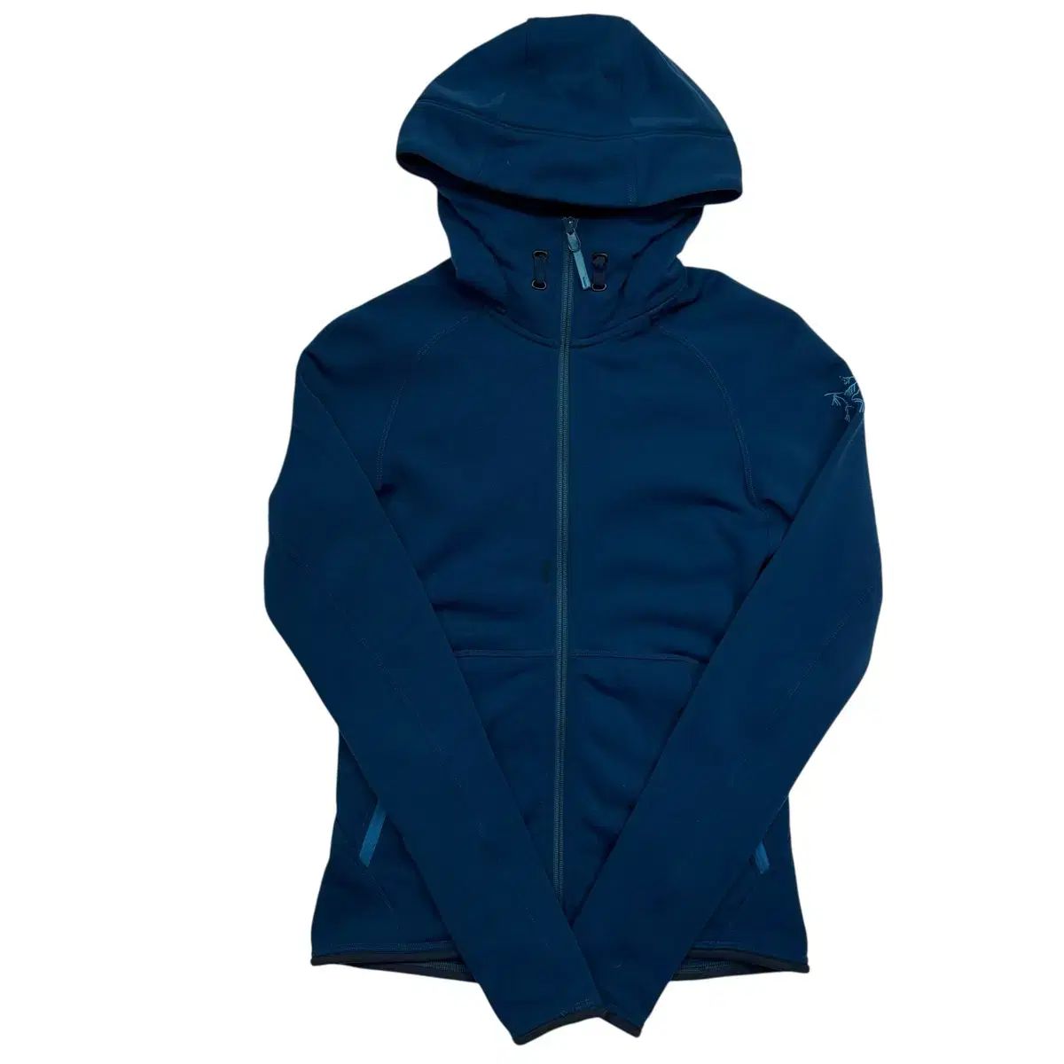 アークテリクス ポリ ブルー フードジップアップ S
