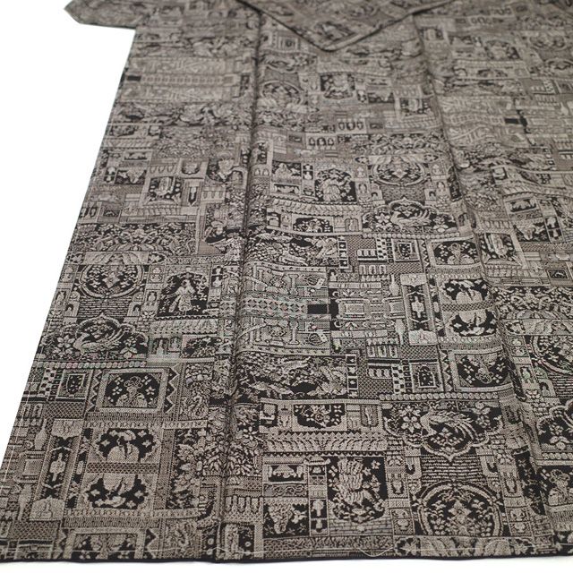 新古品】 本場大島紬 着物 未使用 正絹 大島紬 袷 十八算 12マルキ