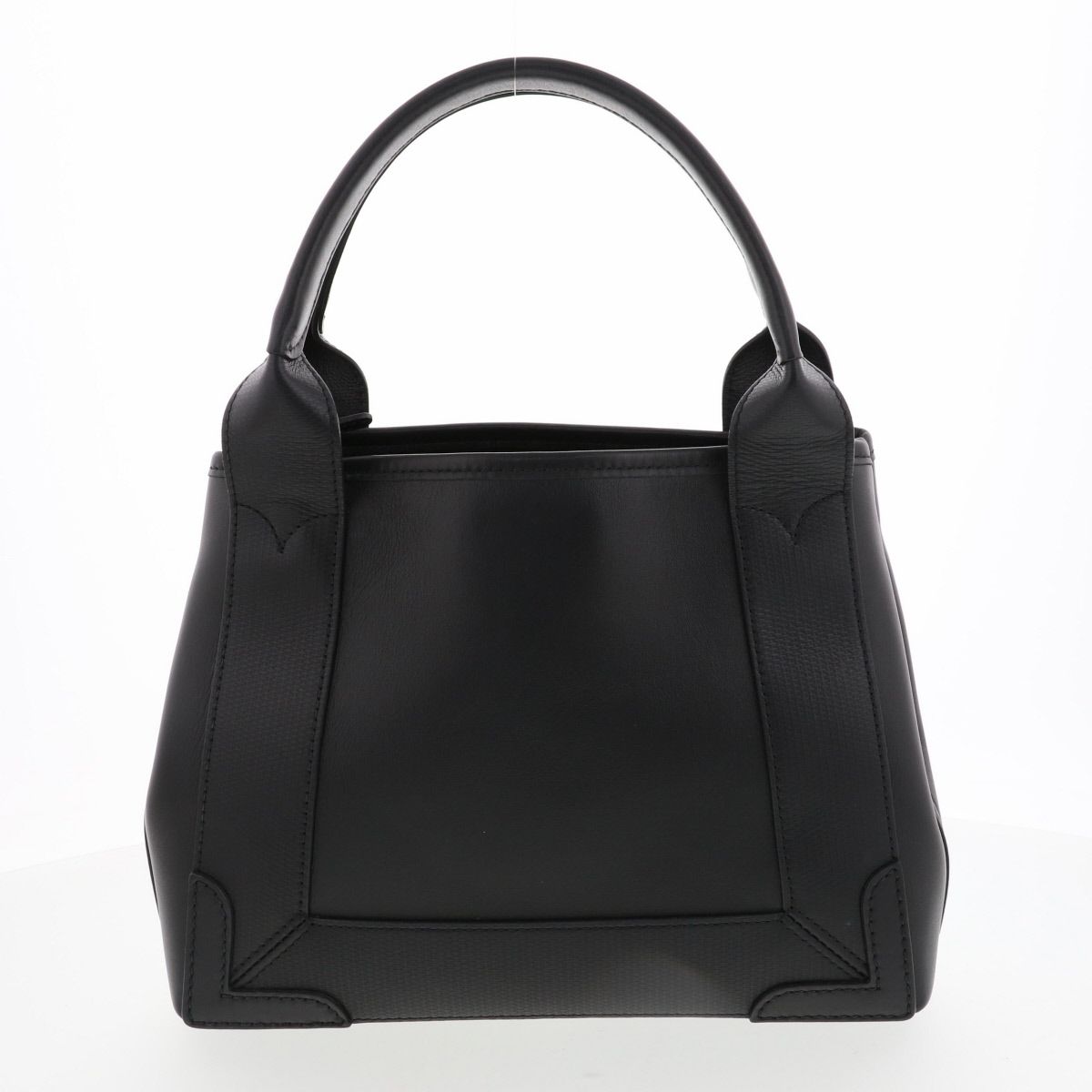 BALENCIAGA バレンシアガ ネイビーカバ XS オールレザー ハンドバッグ  