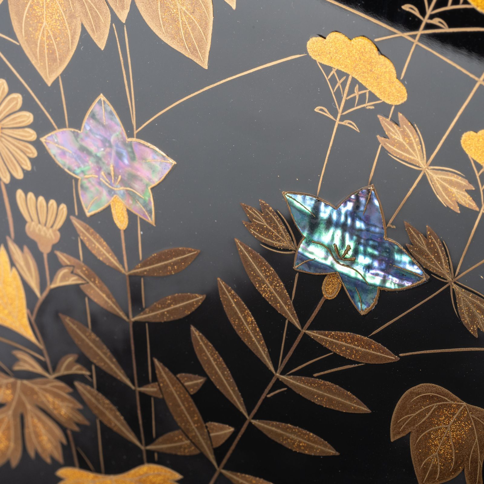 最高級】輪島塗 蒔絵 硯箱 二代目 寺尾玉峰 作 共箱 伝統工芸品 書道具