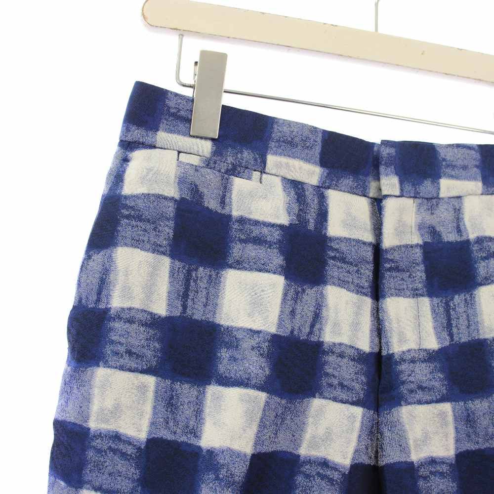 Drawerドゥロワー☆カスリジャガード テーパード パンツ36コットン