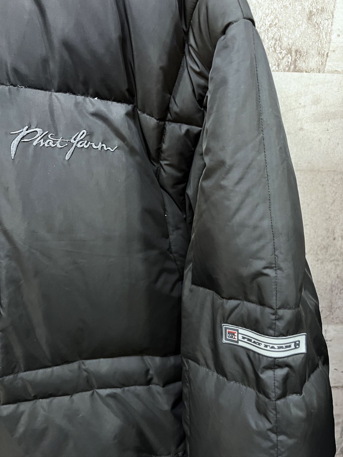 90'S-00'S ファットファーム ダウンコート XL ブラック PHAT FARM