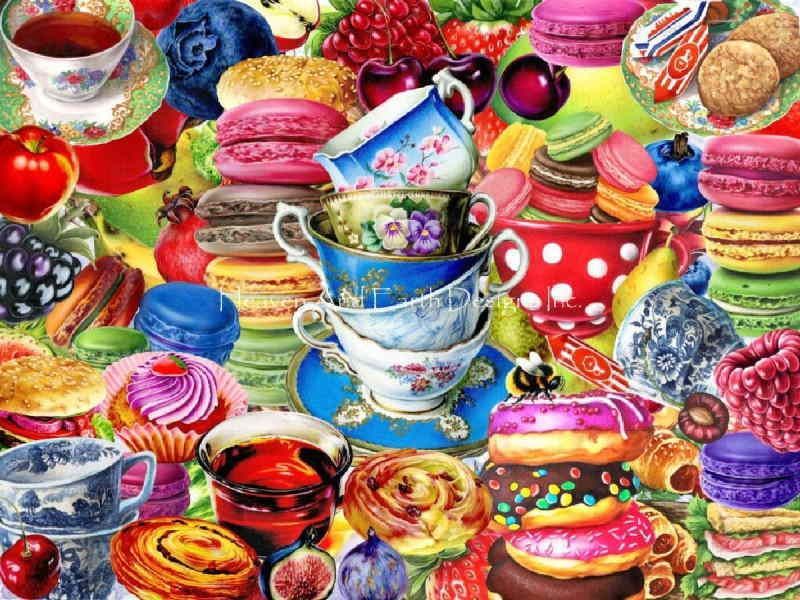 Irina Garmashova クロスステッチ 図案 刺しゅう チャート 【 Sweet Tooth 】 Heaven And Earth Designs 輸入 上級者 スイーツ おかし おやつ お菓子 ドーナツ カップケーキ マカロン 図案 Heaven And Earth Designs クロスステッチ刺繍 HAED