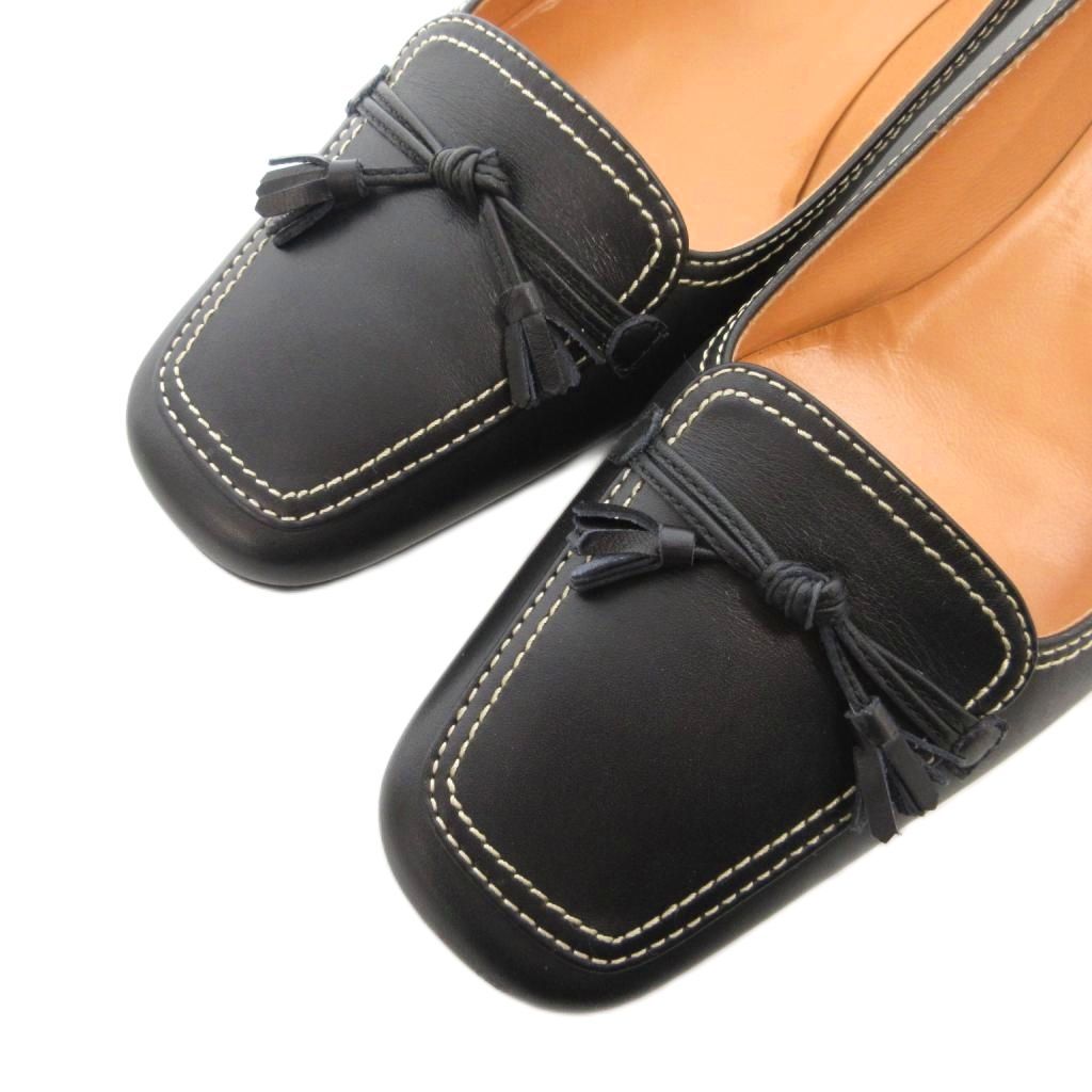 銀座かねまつ GINZA Kanematsu MISS SLENDER パンプス ヒール スクエア