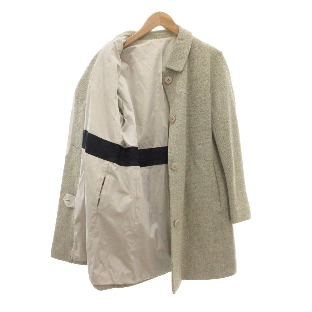 クロエ CHLOE ステンカラーコート 36 ミドル ハーフ丈 ウール ベージュ