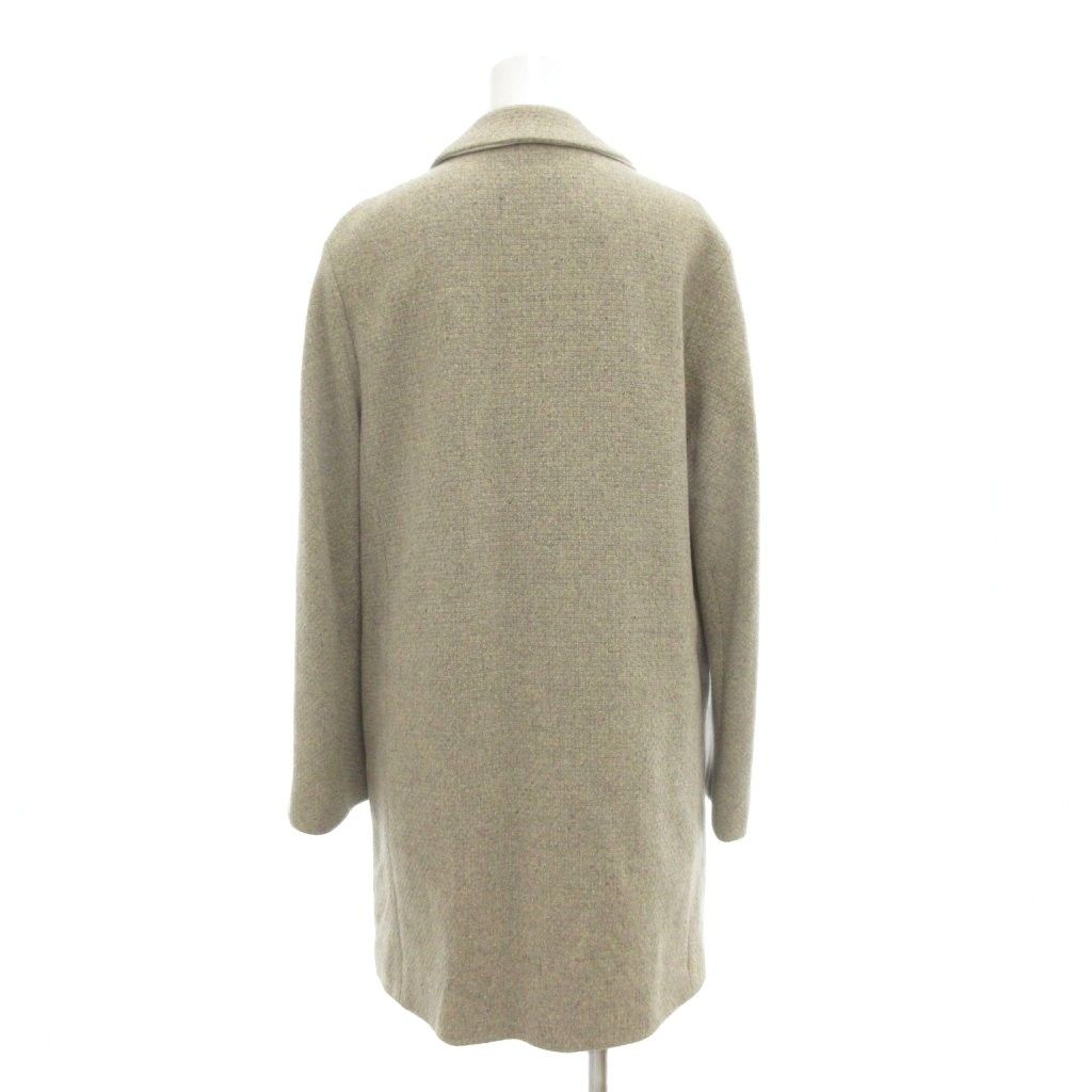 クロエ CHLOE ステンカラーコート 36 ミドル ハーフ丈 ウール ベージュ