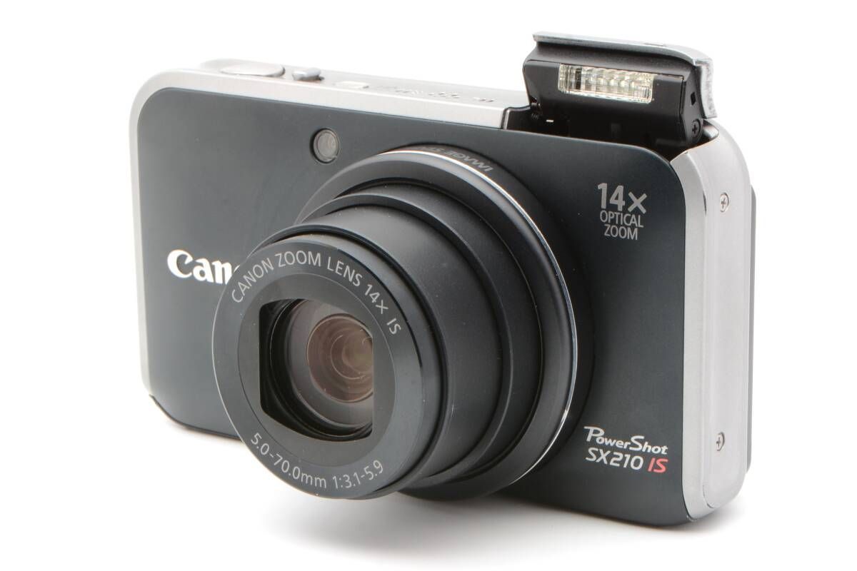 良品 Canon PowerShot SX210 IS ブラック LLR4843#F1431 - メルカリ