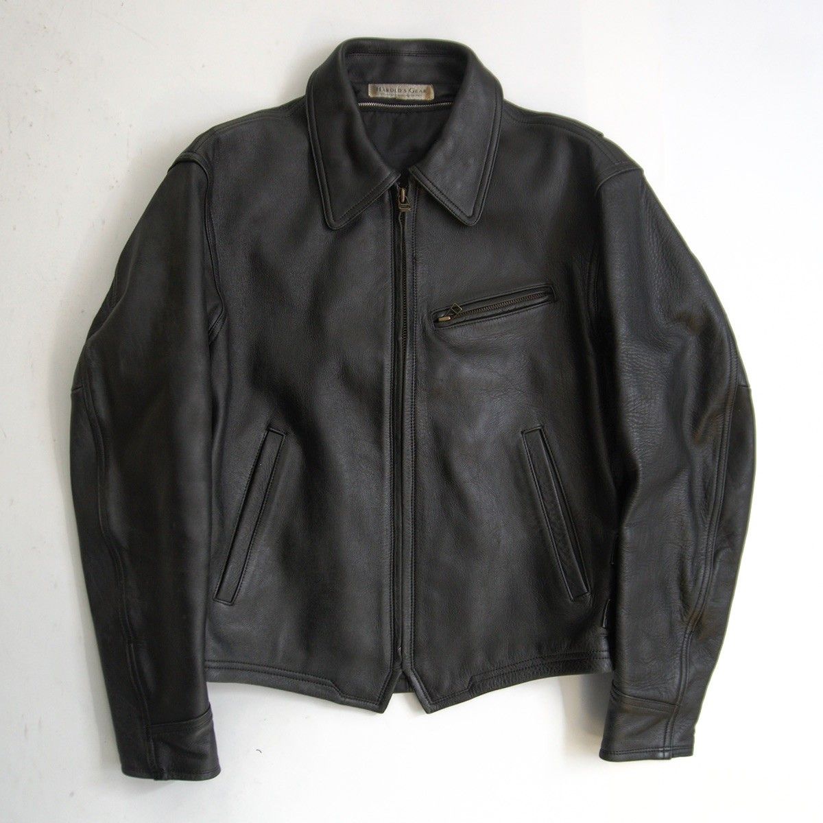 雰囲気抜群】HAROLDS GEAR【シングルライダース ジャケット】 L