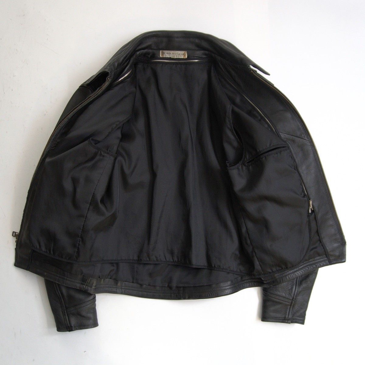 定番正規店 HAROLD'S GEAR レザー シングルライダース ジャケット 本革