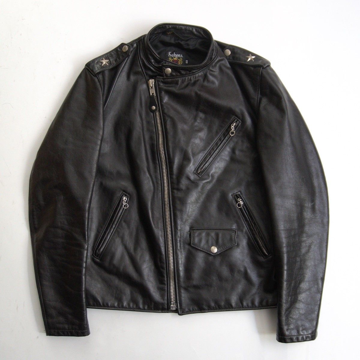 美品】SCHOTT【603US/7316/ワンスター ダブルライダースジャケット】40 