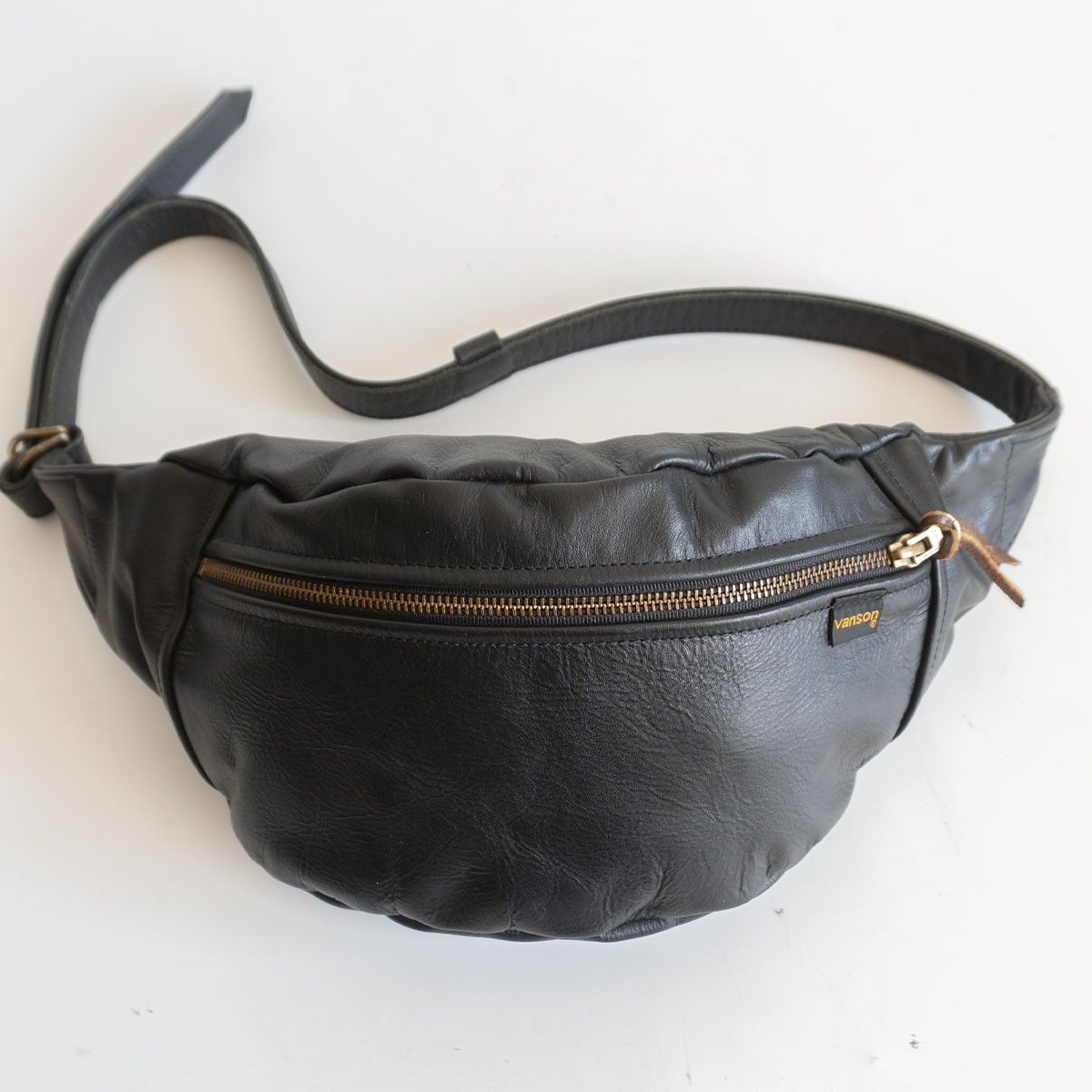美品】VANSON【ファニーバッグ】レザー ボディバッグ バンソン 