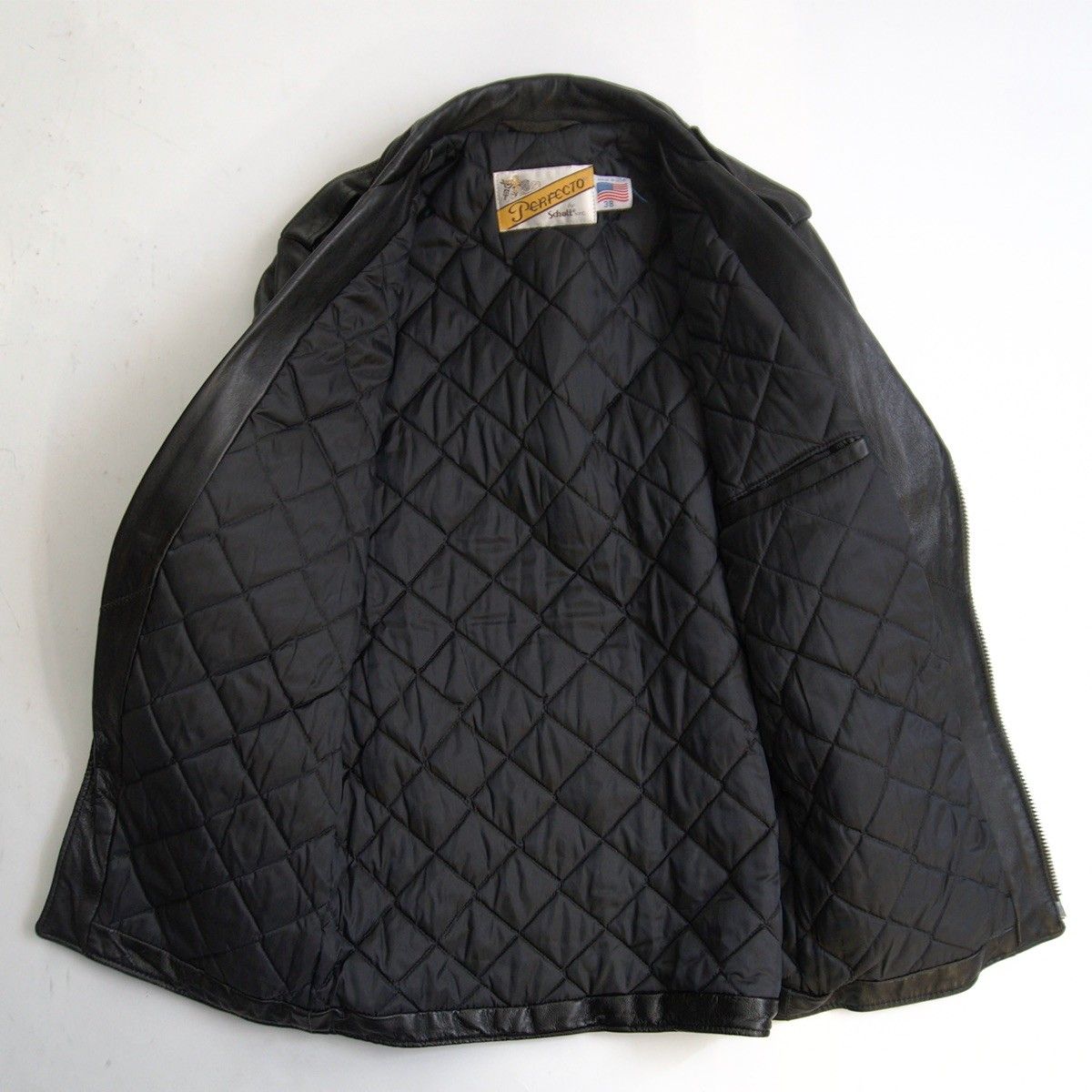 美品/希少モデル】SCHOTT【217/ロング ダブルライダースジャケット】38