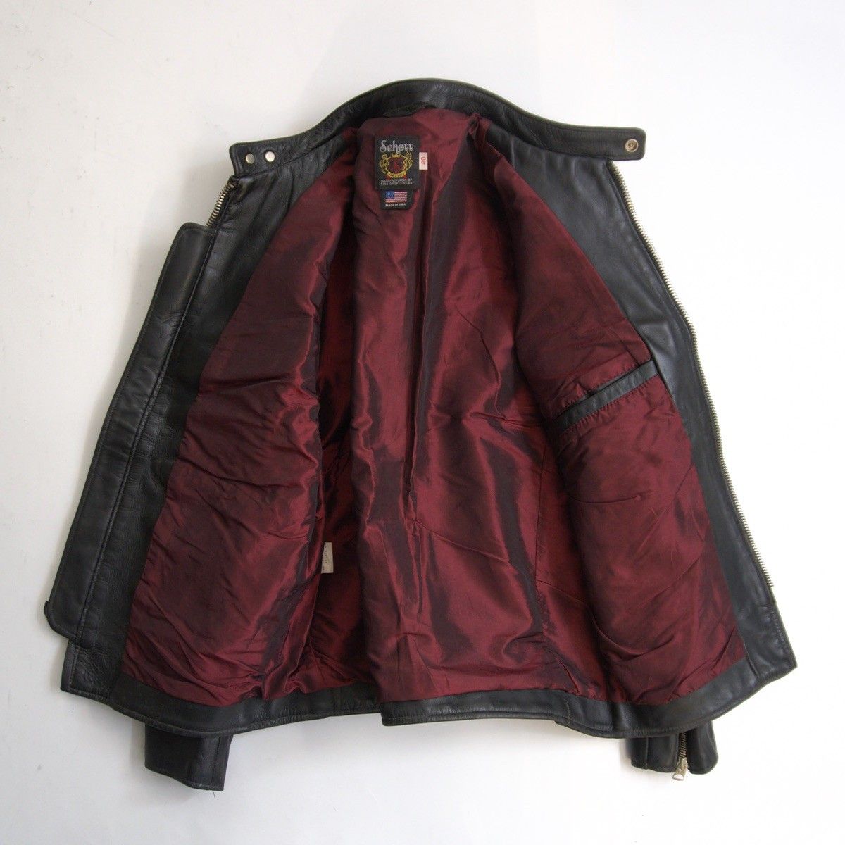 美品】SCHOTT【641XX/シングルライダースジャケット】40 ブラック