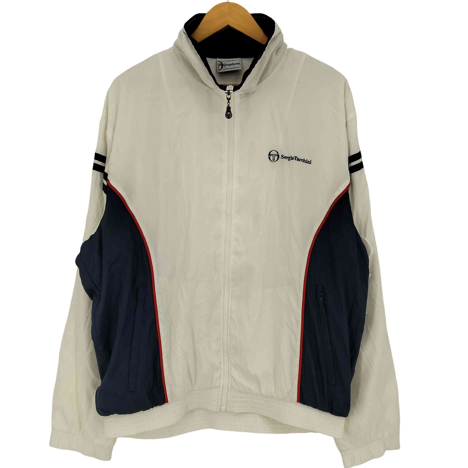 セルジオタッキーニ SERGIO TACCHINI 90-00s ロゴ刺繍 配色切替 