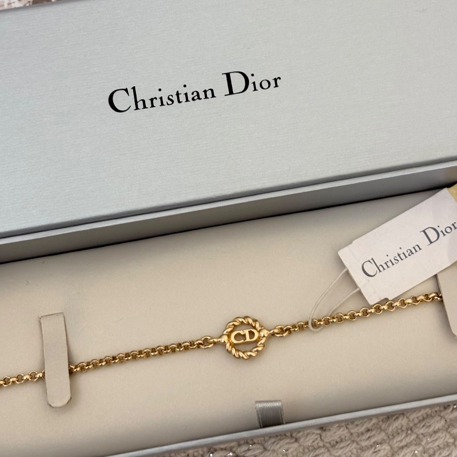 箱付き】【美品】クリスチャンディオール レディース ブレスレット CD