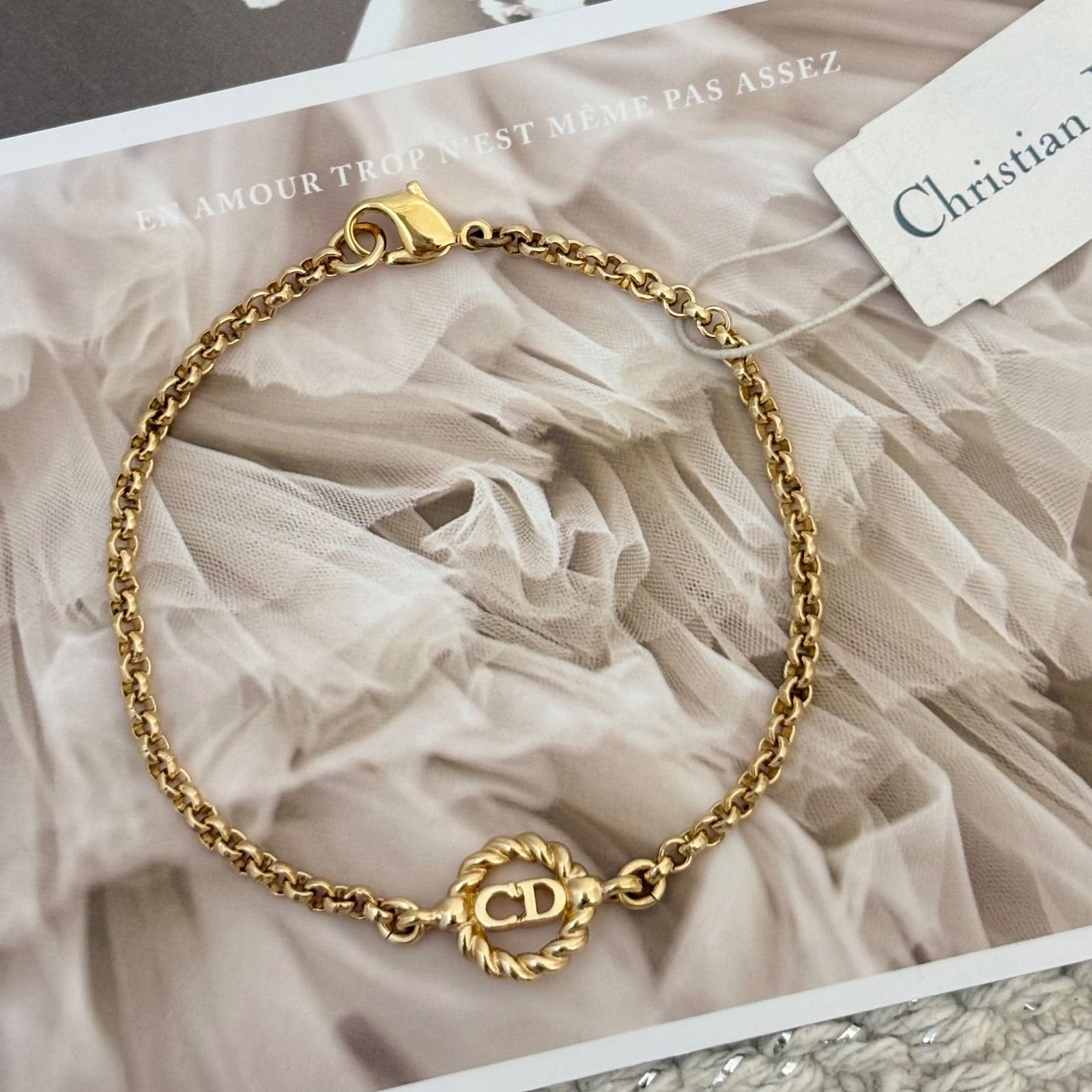箱付き】【美品】クリスチャンディオール レディース ブレスレット CD