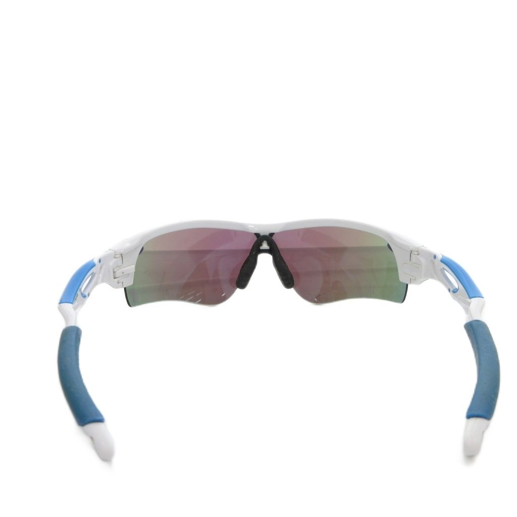 Oakley スポーツ用サングラス ホワイト/ブルー Oakley スポーツサングラス ホワイト/ブルー 野球 オークリー